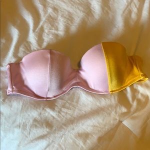 bikini top purple and yellow 34B